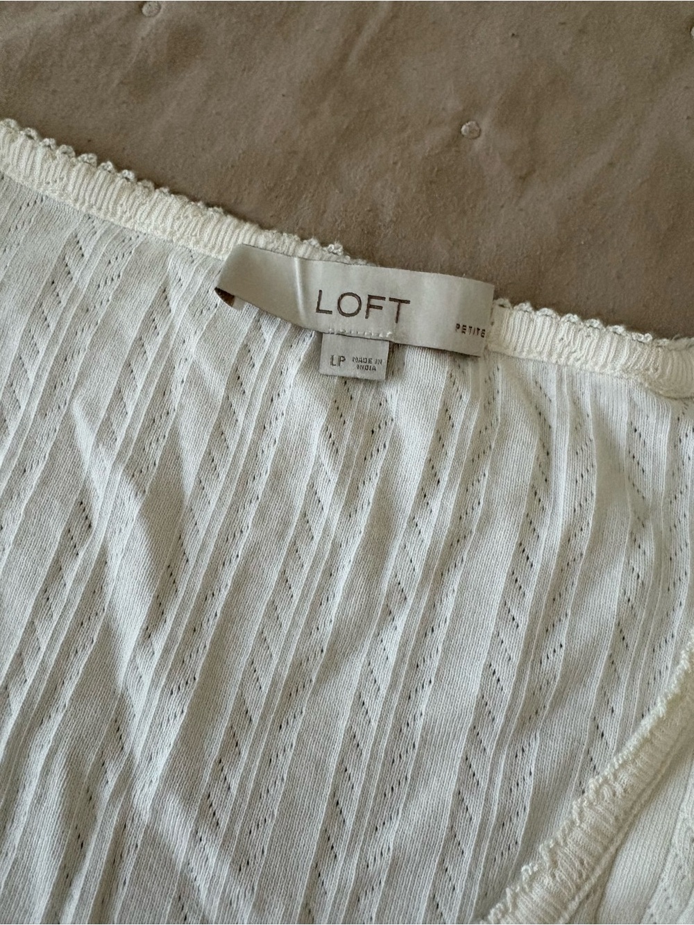 Loft Pointelle Tank - Picture 2 of 3